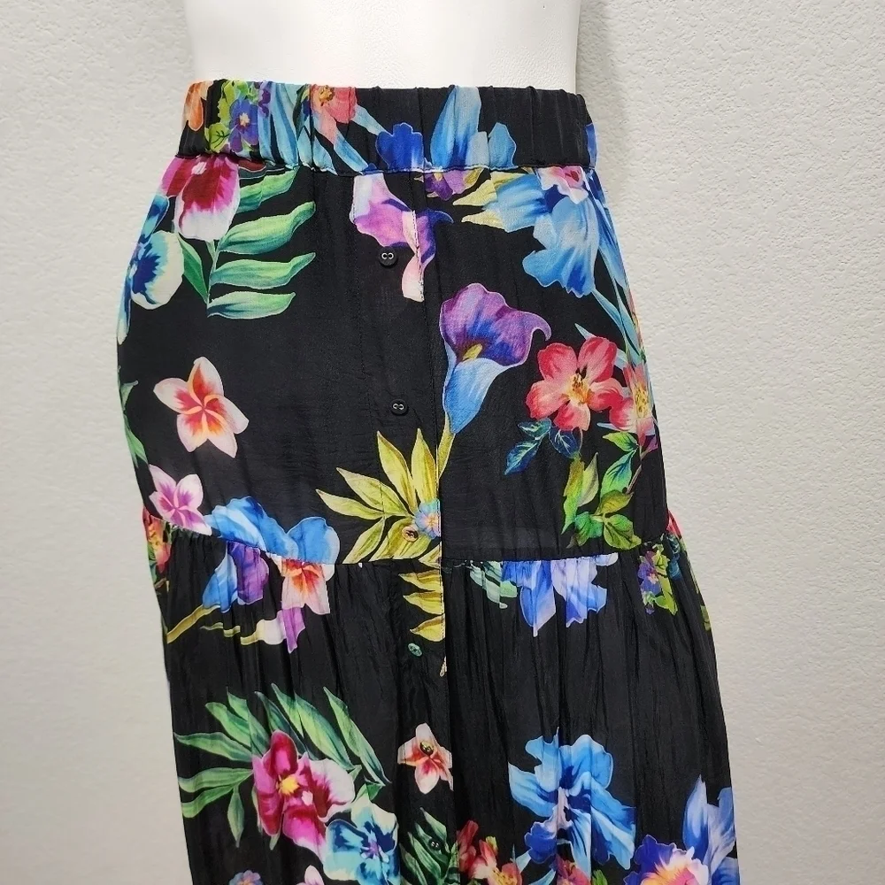 Johnny Was Aruba Ophelia Floral Skirt Size S